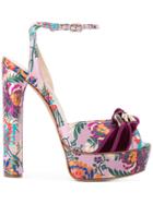 Casadei Chain Trim Sandals - Pink & Purple