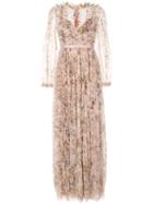Needle & Thread Garland Flora Evening Gown - Pink