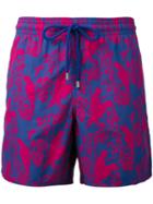 Vilebrequin - Floral Print Swim Shorts - Men - Cotton/polyamide/polyester - L, Blue, Cotton/polyamide/polyester