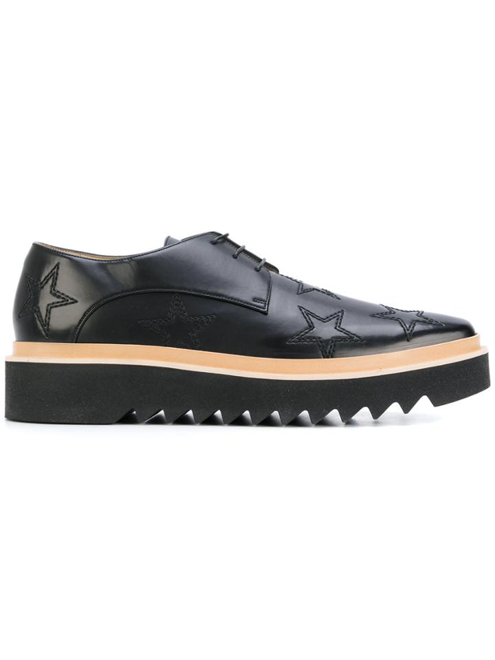 Stella Mccartney Stars Derby Shoes - Black