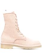 Max Mara Lace-up Ankle Boots - Neutrals