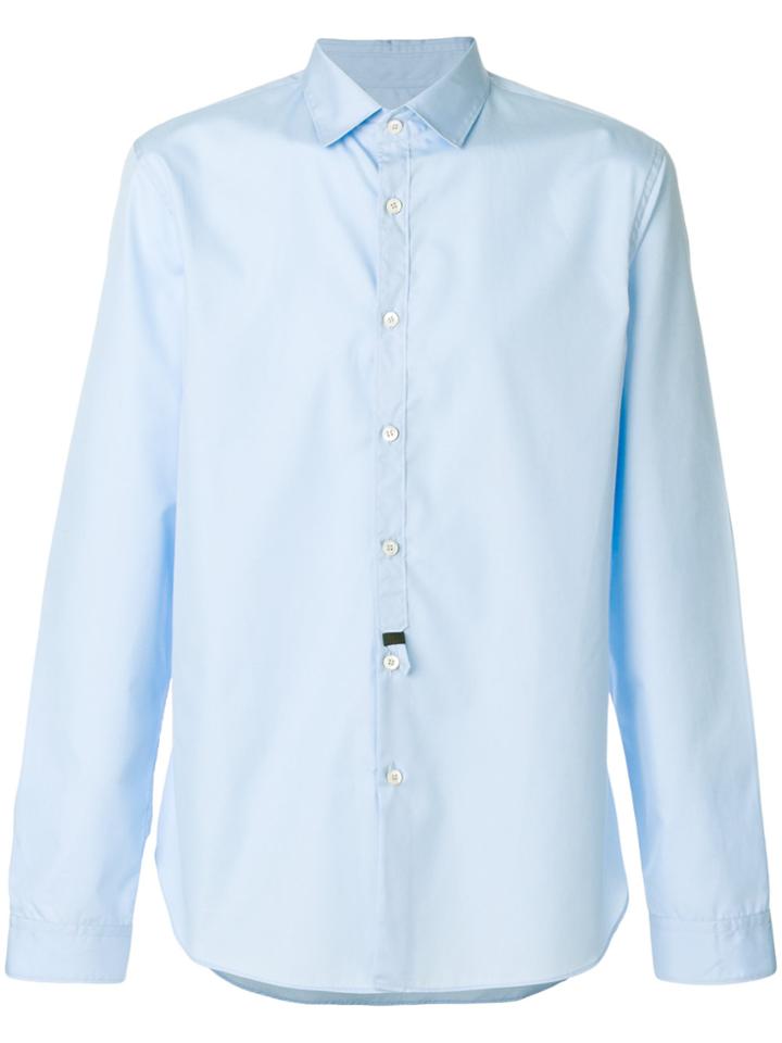 Prada Logo Patch Shirt - Blue