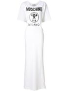 Moschino Double Question Mark Print Maxi Dress