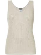 Chanel Vintage Cc Logos Sleeveless Tops Knit - Nude & Neutrals