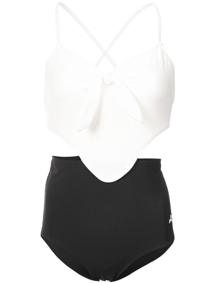Morgan Lane Cut-out Detail One-piece - White