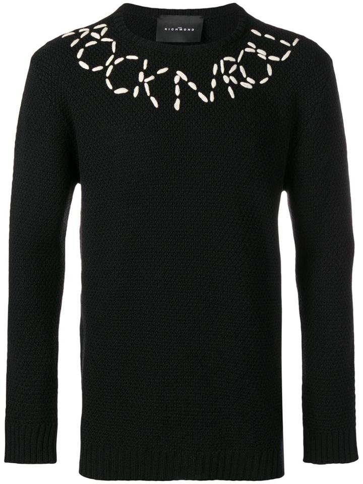 John Richmond Rock N' Roll Sweater - Black