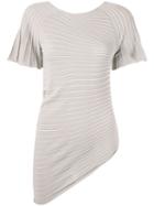 Emporio Armani Asymmetric Jersey T-shirt - Brown