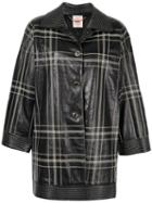 Loewe Pre-owned Riders Leather Coat - Black