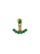 Anita Ko 18kt Gold And Emerald Ear Jacket Earring - Green