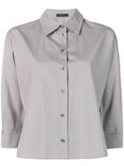 Prada Vintage Cropped Button-down Shirt - Grey