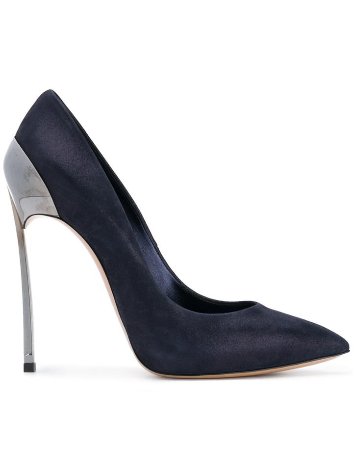 Casadei Blade Metallic Pumps - Blue