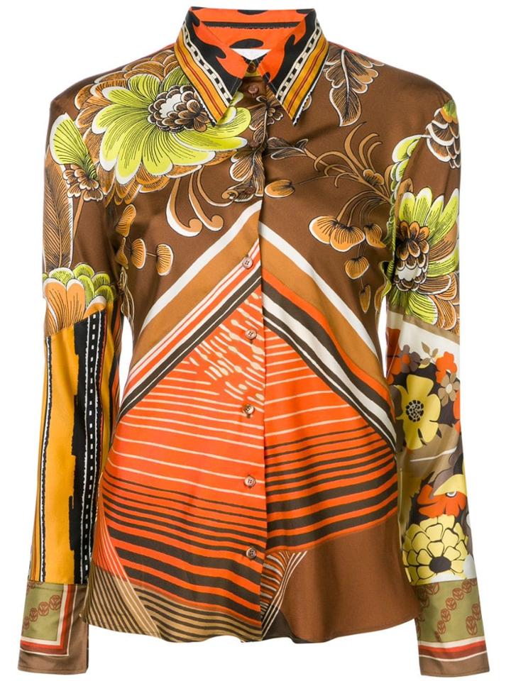 Chloé Caravan Print Shirt - Brown