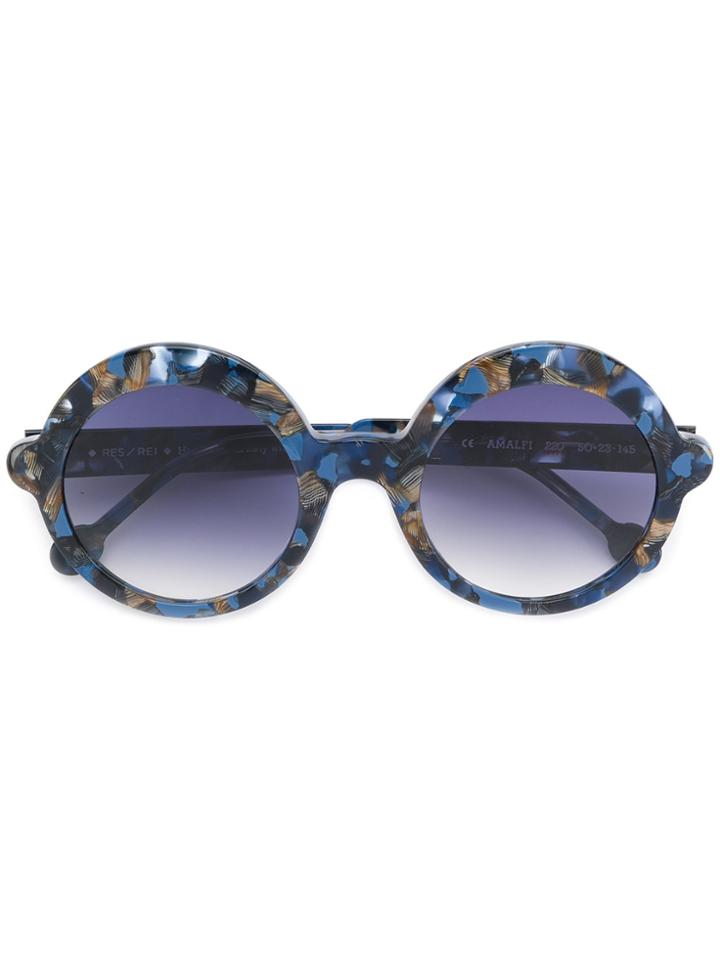 Res Rei Round Sunglasses - Blue