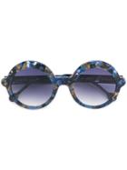 Res Rei Round Sunglasses - Blue