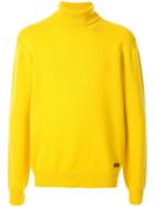 Brioni Turtleneck Fine Knit Jumper - Yellow
