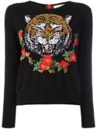 Gucci - Embellished Cashmere Sweater - Women - Cotton/cashmere - Xl, Black, Cotton/cashmere