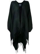 Woolrich Check Poncho - Green