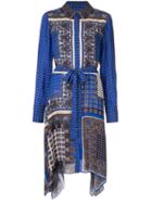 Elie Tahari Roxanne Paisley-print Shirt Dress - Blue