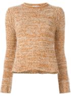 See By Chloé Marled Jumper, Women's, Size: Large, Yellow/orange, Cotton/acrylic/nylon/wool