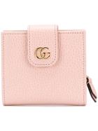 Gucci Gg Marmont Card Holder - Pink & Purple