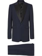Burberry Classic Fit Wool Silk Tuxedo - Blue