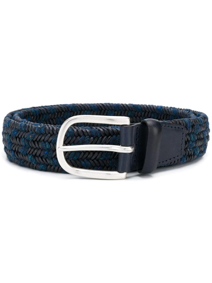Orciani Woven Melange Belt - Blue