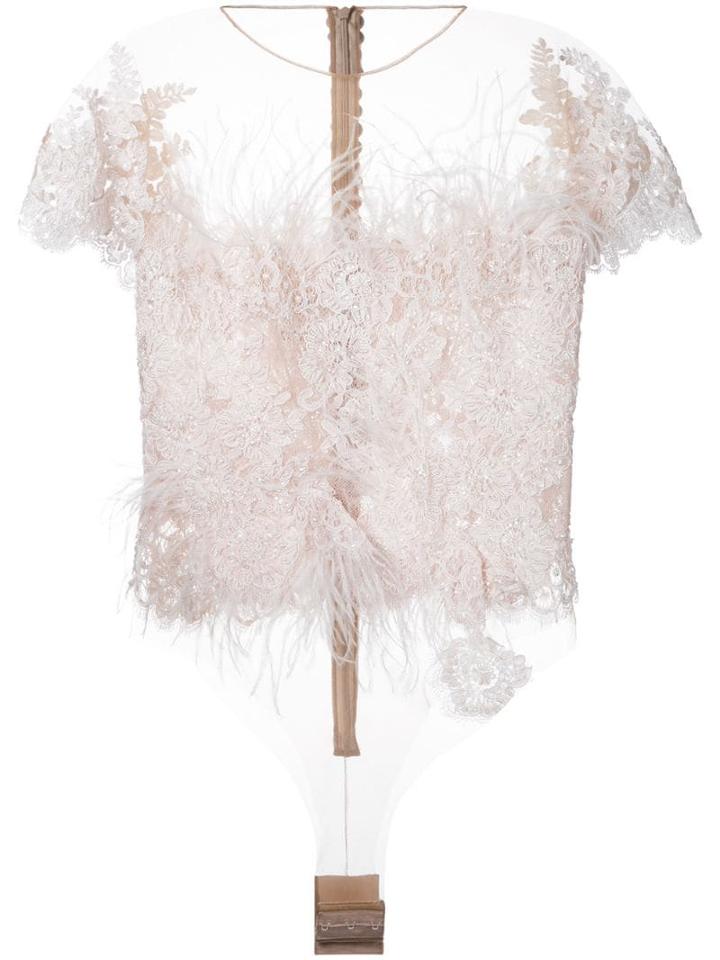 Nedret Taciroglu Couture Embroidered Blouse - Pink