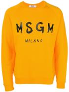 Msgm Regular Sweater - Yellow & Orange