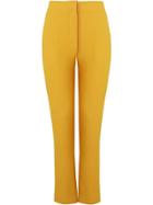Andrea Marques Mid-rise Tailored Trousers - Yellow & Orange