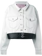 Alyx - Button Up Jacket - Women - Cotton/artificial Leather - M, White, Cotton/artificial Leather