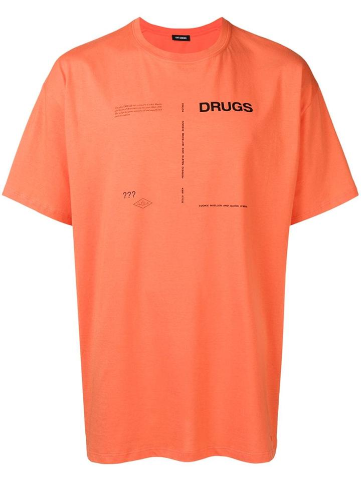 Raf Simons Drugs Print T-shirt - Yellow
