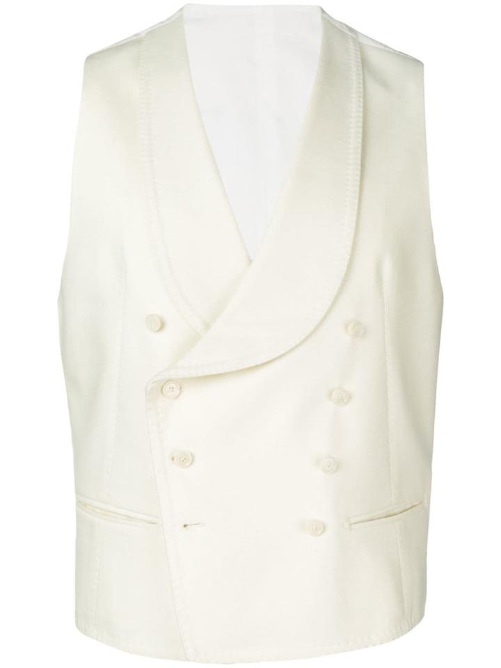 Tagliatore Double-breasted Waistcoat - White