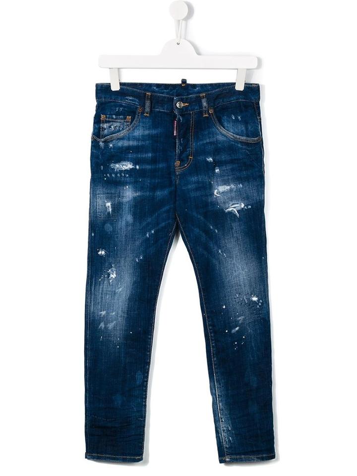 Dsquared2 Kids 'skater' Jeans, Boy's, Size: 16 Yrs, Blue
