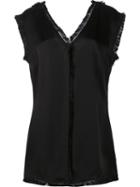 Stella Mccartney 'stefanelli' Sleeveless Blouse, Women's, Size: 40, Black, Acetate/viscose