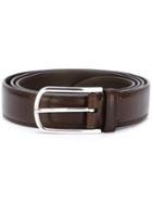 Brunello Cucinelli Classic Belt, Men's, Size: 100, Brown, Leather