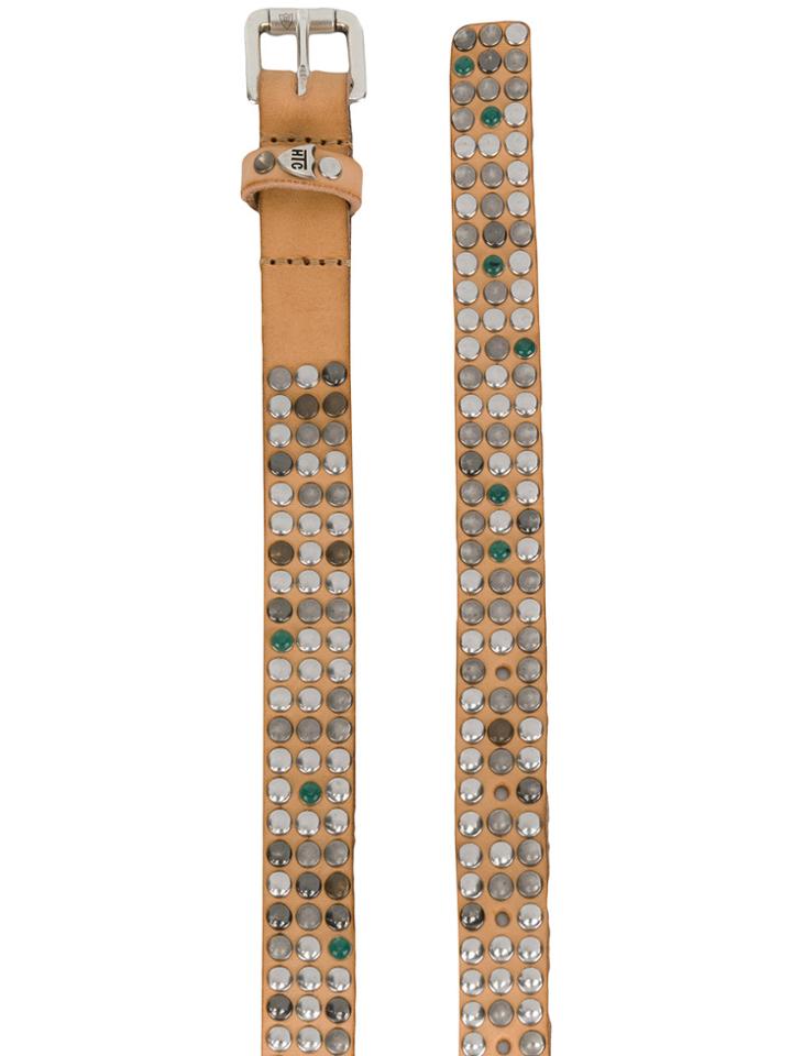 Htc Los Angeles Studded Belt - Brown