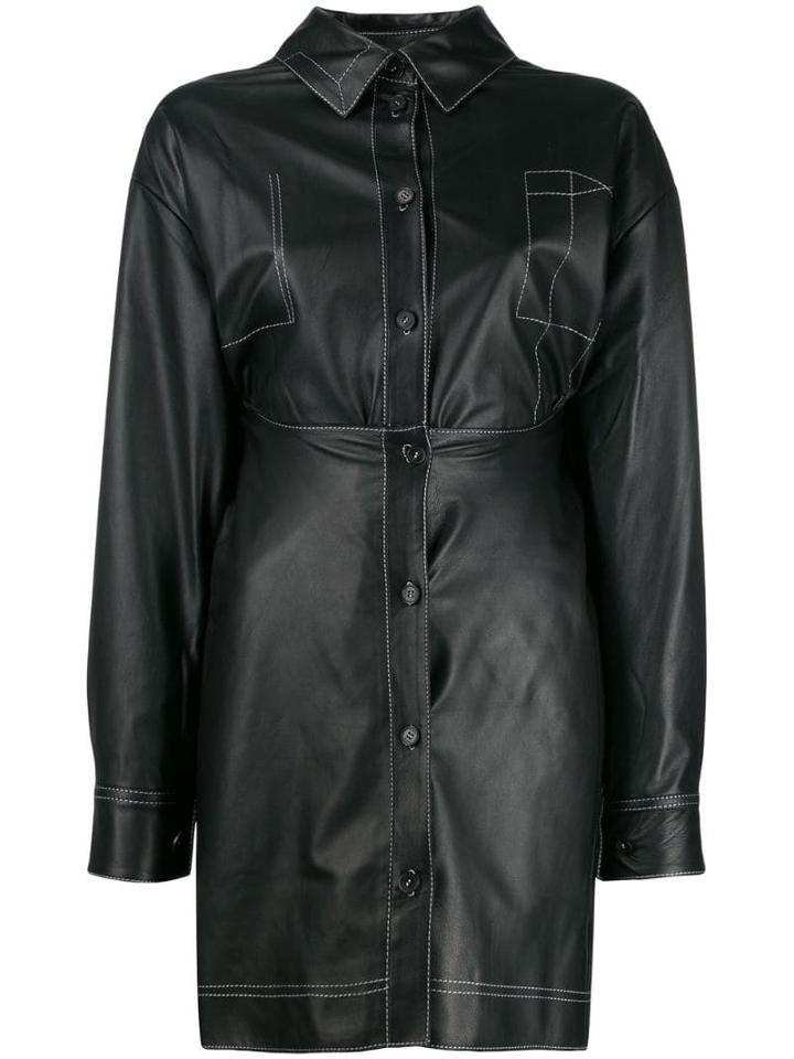 Ruban Shirt Dress - Black