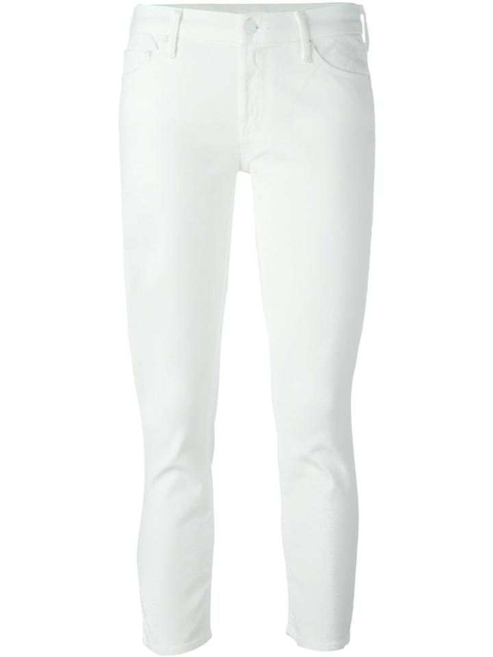 Mother 'the Looker Crop' Jeans - White