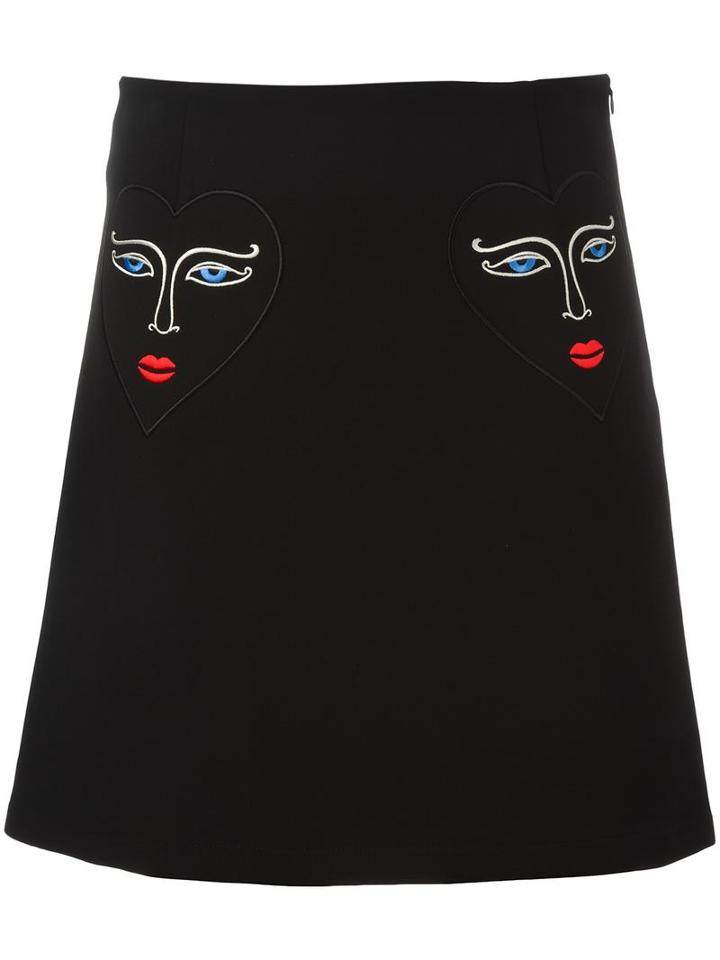 Vivetta Istrice Skirt, Women's, Size: 40, Black, Polyester/spandex/elastane/cotton/cupro