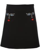 Vivetta Istrice Skirt, Women's, Size: 40, Black, Polyester/spandex/elastane/cotton/cupro