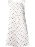Delpozo Polka Dot A-line Dress - White