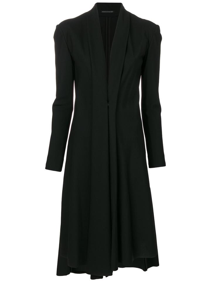 Yohji Yamamoto Panelled Coat - Black