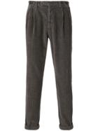 Berwich Corduroy Tapered Trousers - Grey