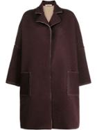 Ermanno Gallamini Abric Oversized Coat - Brown