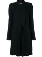 Ann Demeulemeester Pleated Wool Blend Coat
