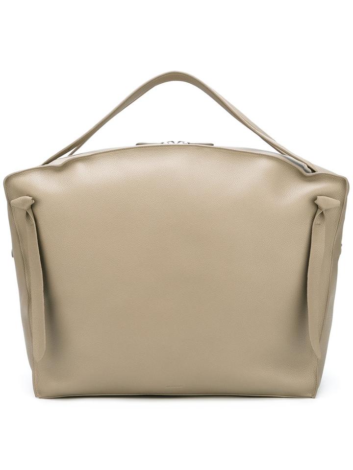 Jil Sander Large Shoulder Bag, Women's, Green, Leather