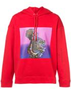 Raf Simons Photo Print Hoodie - Red