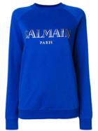 Balmain Logo Sweatshirt - Blue