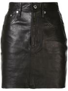 Helmut Lang Femme High Waisted Mini Skirt - Black