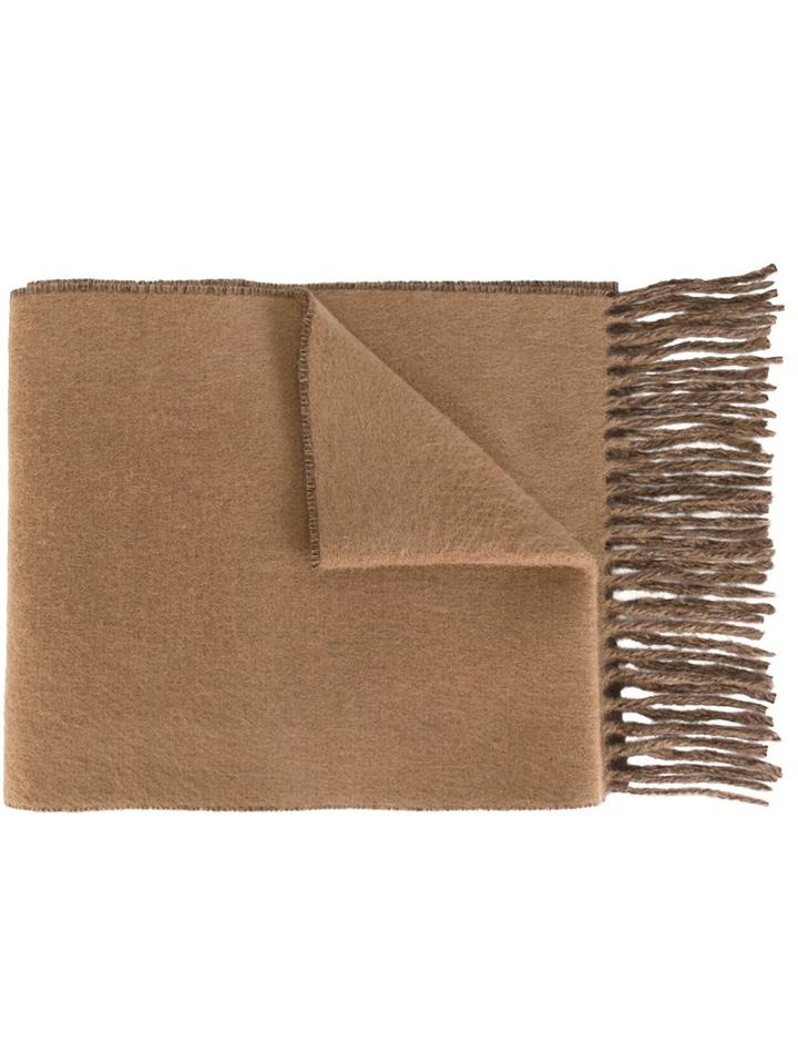 Polo Ralph Lauren Fringed Scarf, Men's, Brown, Nylon/wool